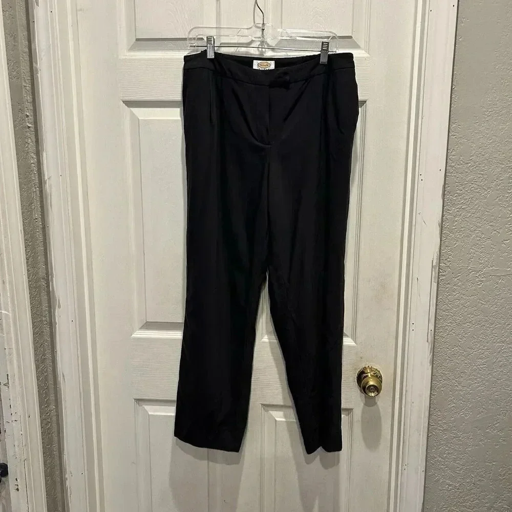 Vtg Talbots Woman 14W Gray Wool Fully Lined Pants Slacks Made In Japan‎